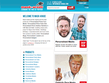 Tablet Screenshot of mask-arade.com